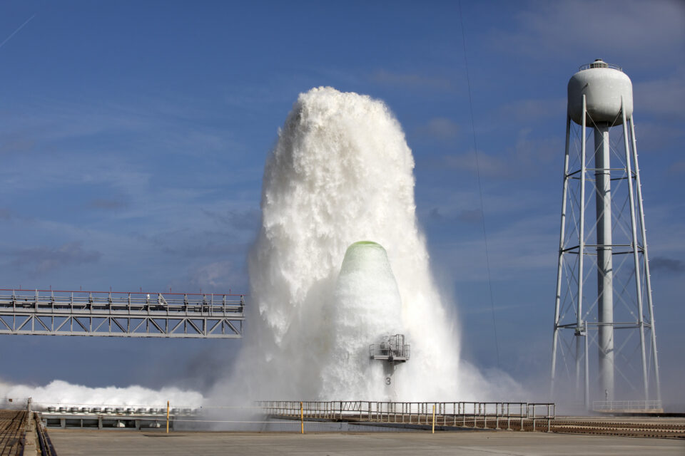 Artemis II Water Deluge Test
