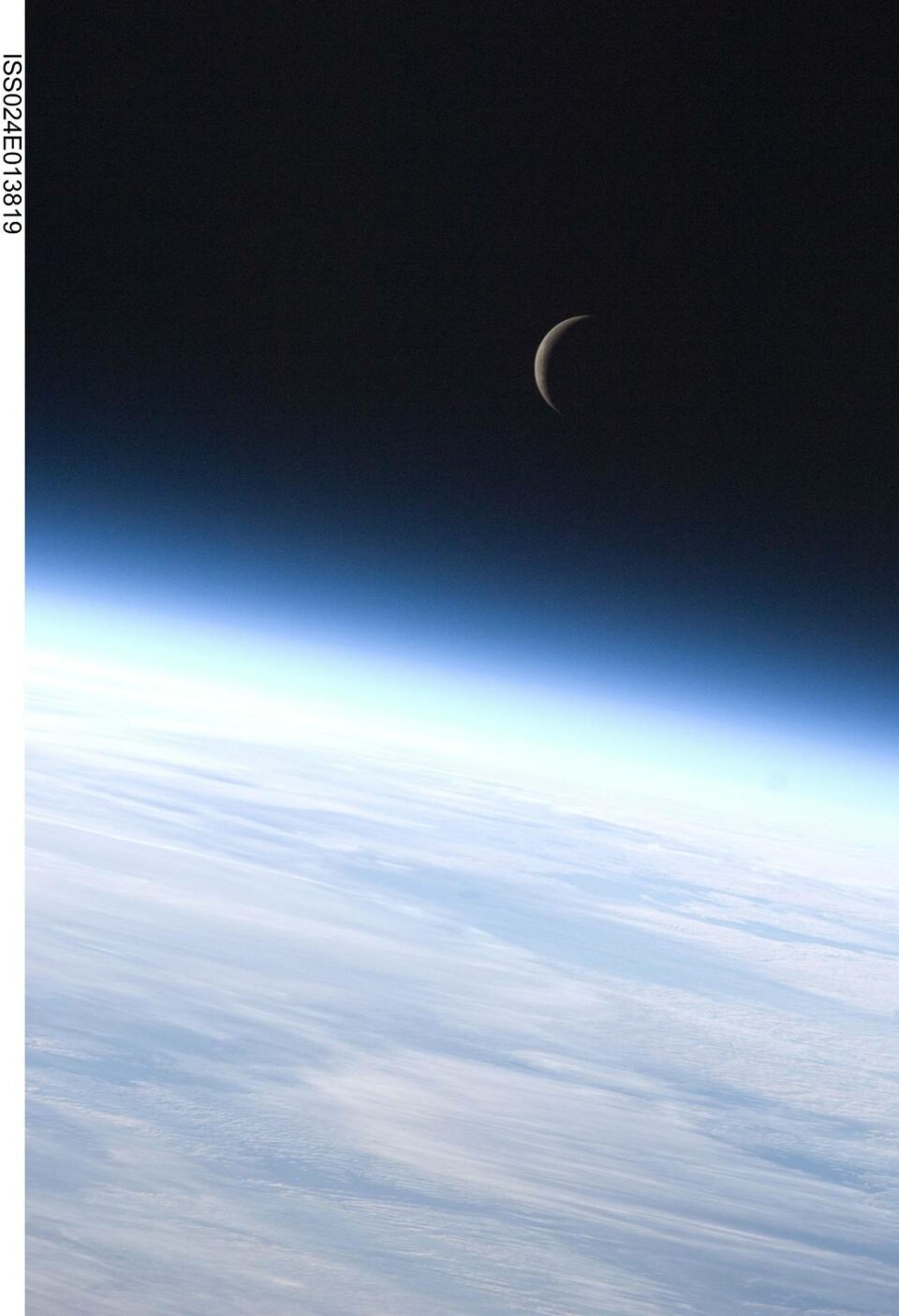 Crescent Moon Over NASA’s Kennedy Space Center