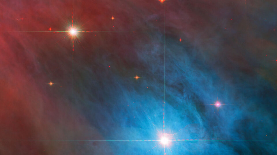 Hubble Captures a Bright Galactic and Stellar Duo