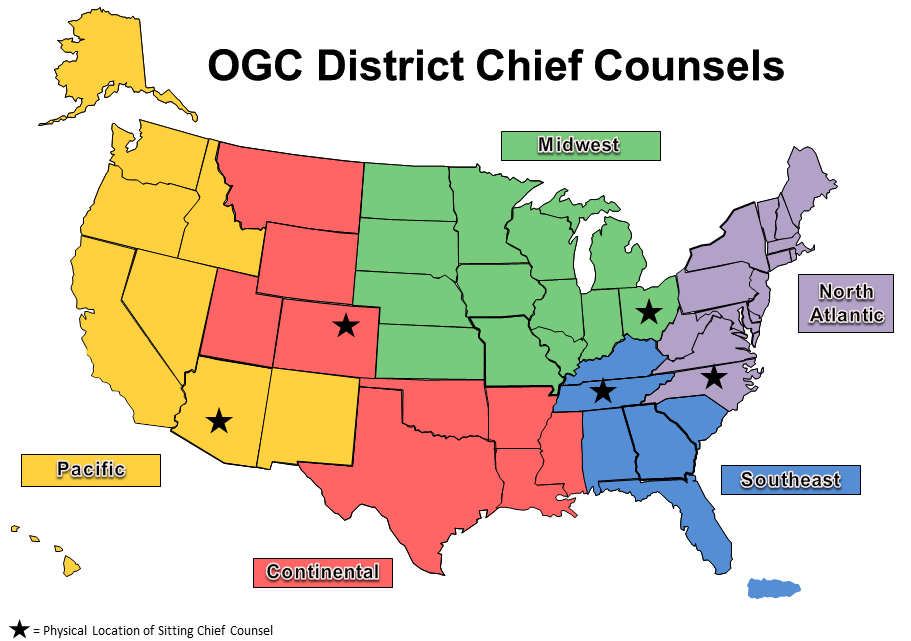 Headquarters and Center Chief Counsel Contacts