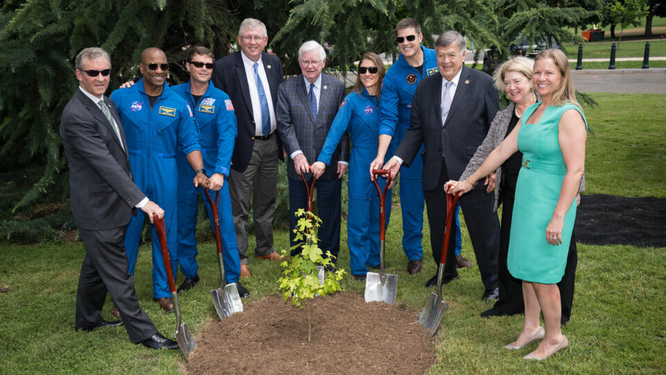 Moon Tree Dedication with Artemis II Crew