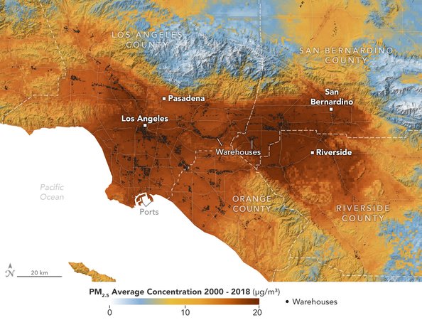 NASA-Funded Study Assesses Pollution Near Los Angeles-Area Warehouses