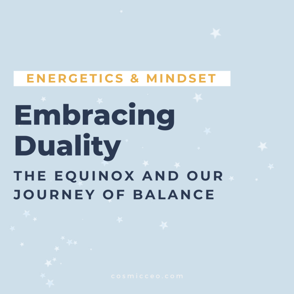 Embracing the Equinox