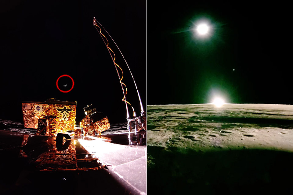 Goodnight, Moon: NASA Cameras on Blue Ghost Capture Lunar Sunset