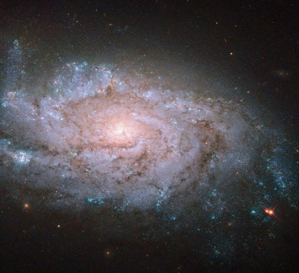 Hubble Sees a Spiral and a Star
