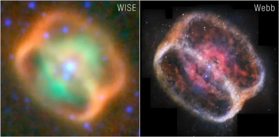 Fuzzy Rings of a Dying Star