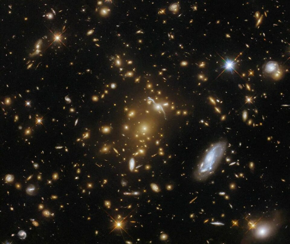 Hubble Visits Glittering Cluster, Capturing Its Ultraviolet Light
