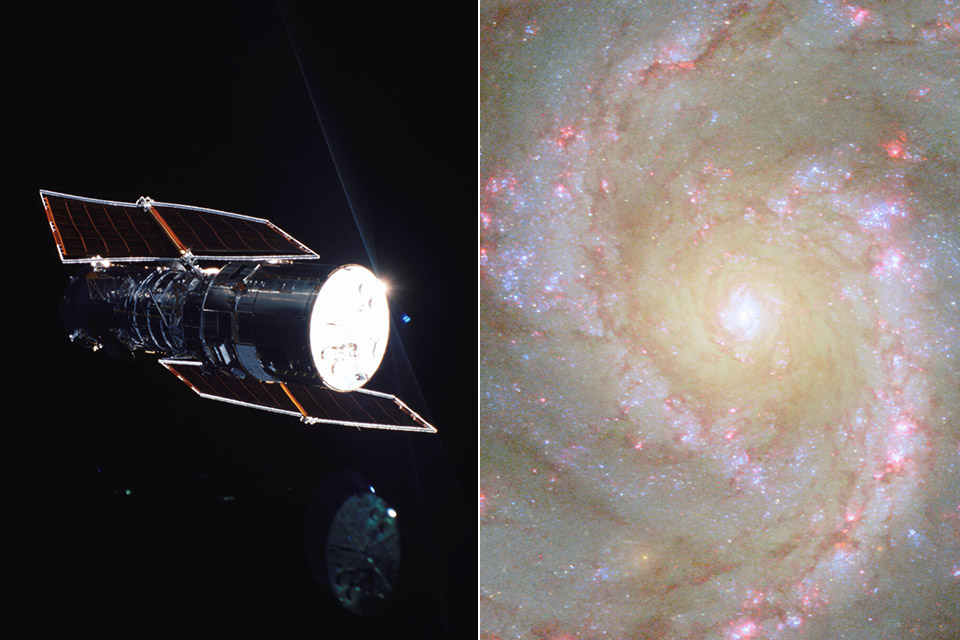 Hubble Comes Face-to-Face with Spiral’s Arms