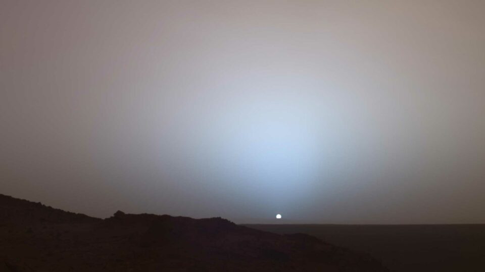 Sunset on Mars