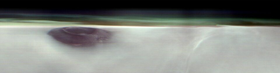 A Martian Volcano in the Mist